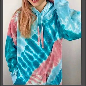 Ivory Ella Ripple tie dye hoodie